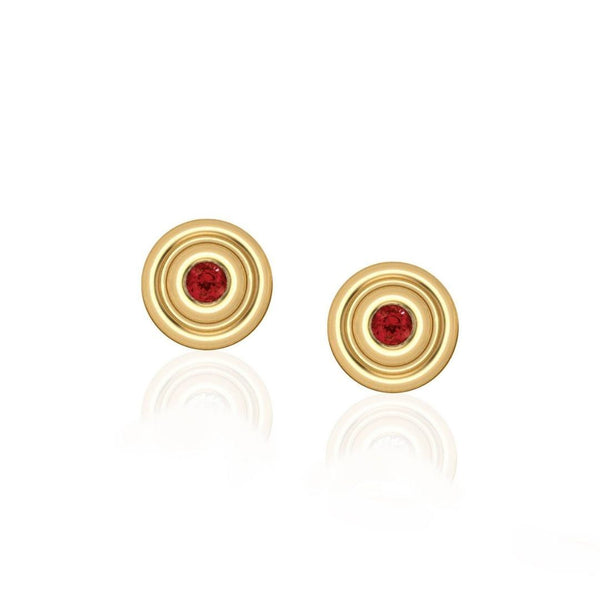almasika Universum Petite Ruby Stud Earrings