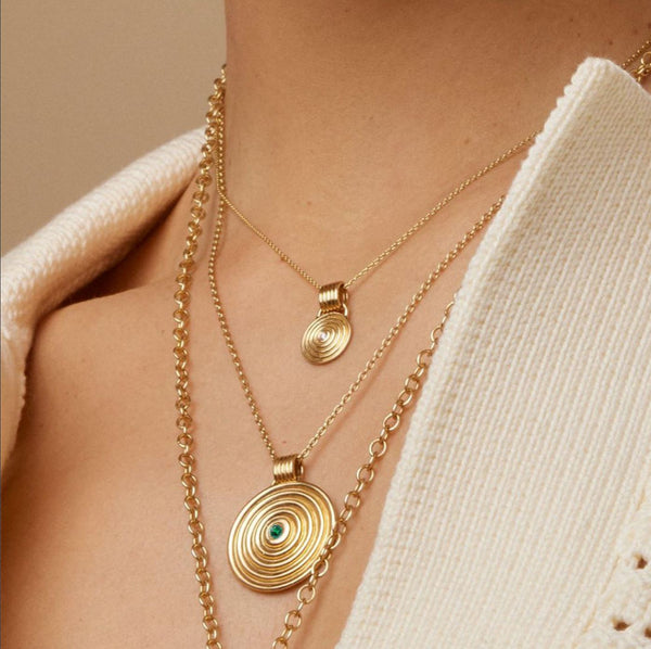 Almasika Universum Tsavorite Medallion Necklace