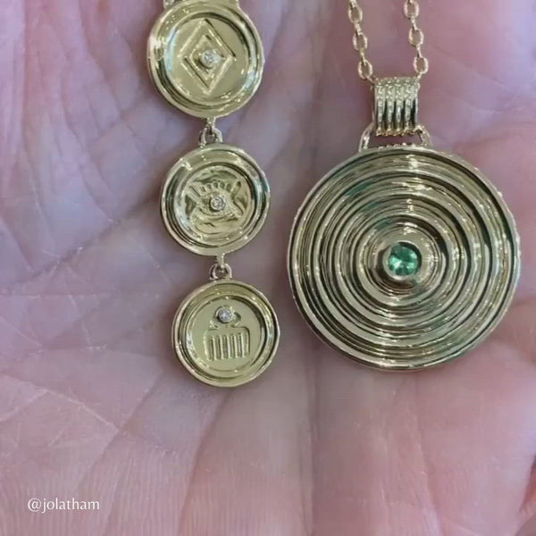 Almasika Universum Tsavorite Medallion Necklace
