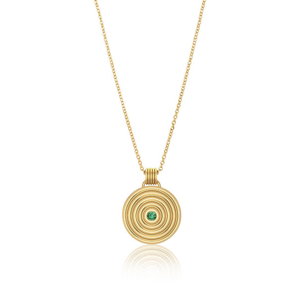 almasika Universum Tsavorite Medallion Necklace