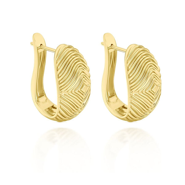 almasika Veni Diamant Large Gold Hoop Earrings