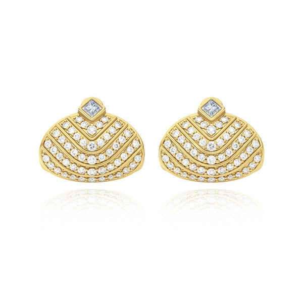 almasika Veni Diamant Pavé Diamond Huggie Earrings
