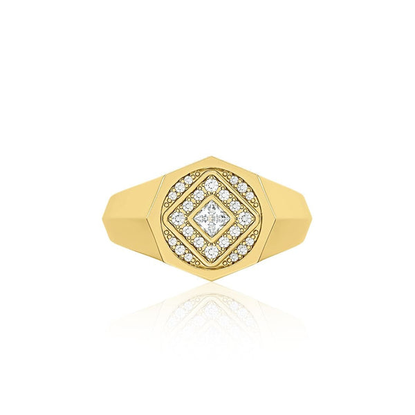 Almasika Veni Diamant Pavé Diamond Pinky Ring
