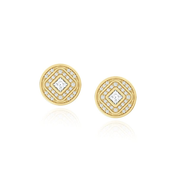 almasika Veni Diamant Pavé Diamond Stud Earrings