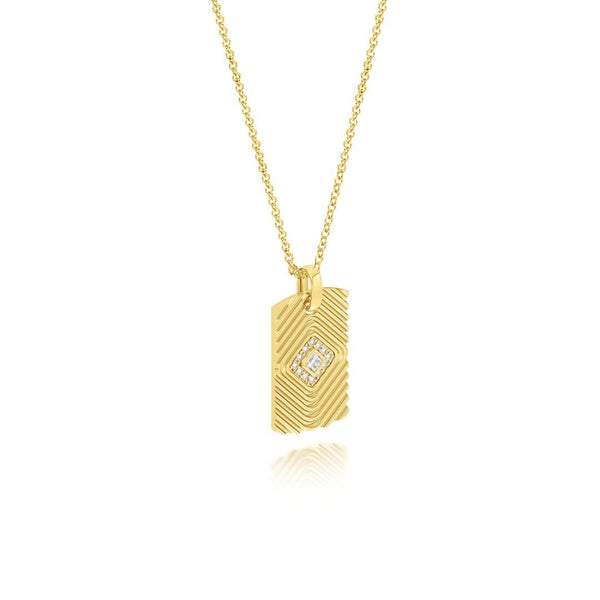 almasika Veni Diamant Pavé Diamond Tag Necklace