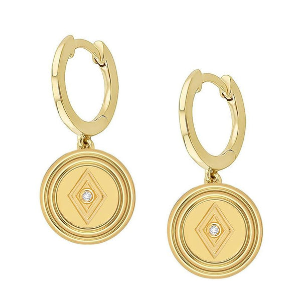 almasika Veni Diamond Huggie Earrings