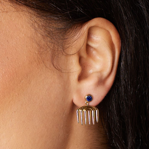 Almasika Vici Charm Sapphire Earrings