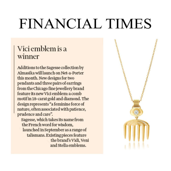 Almasika Vici Charm Sapphire Necklace