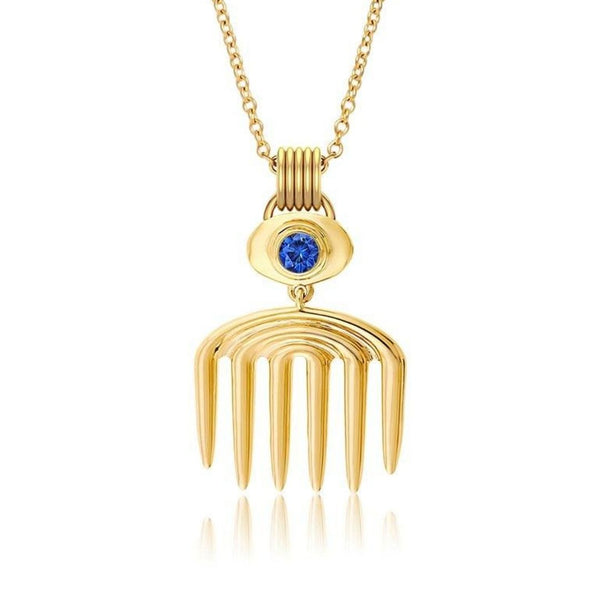 almasika Vici Charm Sapphire Necklace