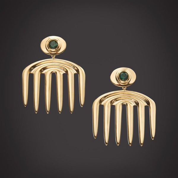 Almasika Vici Charm Tsavorite Earrings