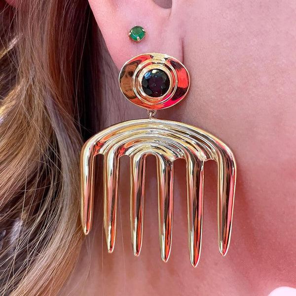 Almasika Vici Charm Tsavorite Earrings