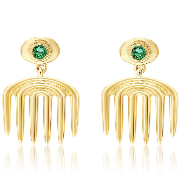 almasika Vici Charm Tsavorite Earrings