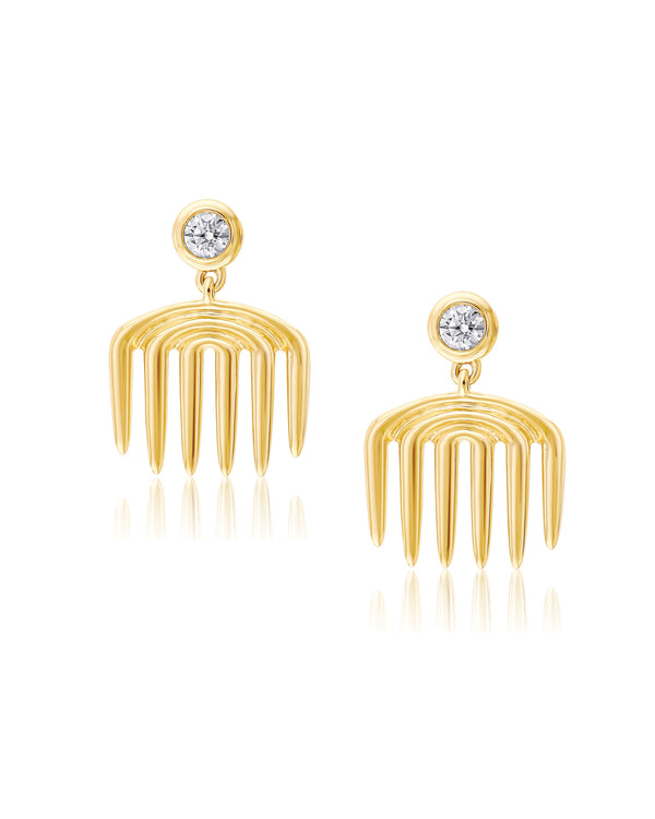 almasika Vici Diamond Charm Earrings