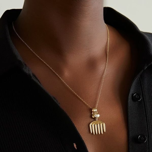 Almasika Vici Diamond Charm Necklace