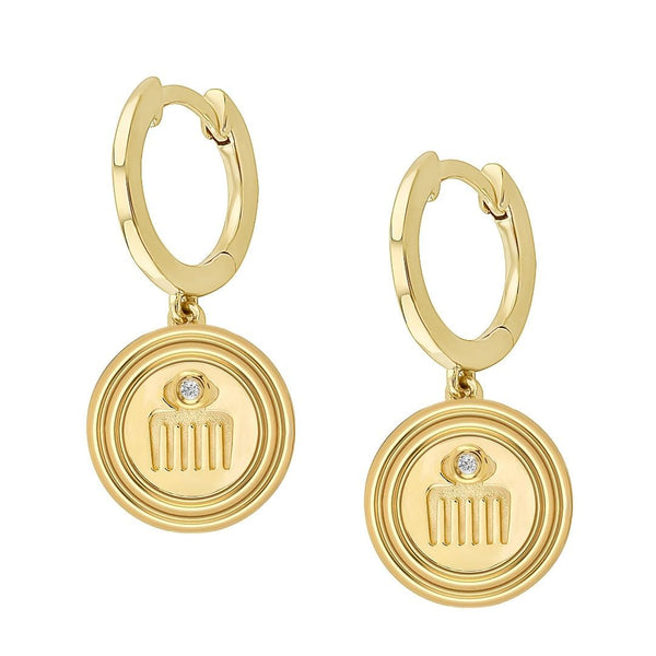 almasika Vici Diamond Huggie Earrings