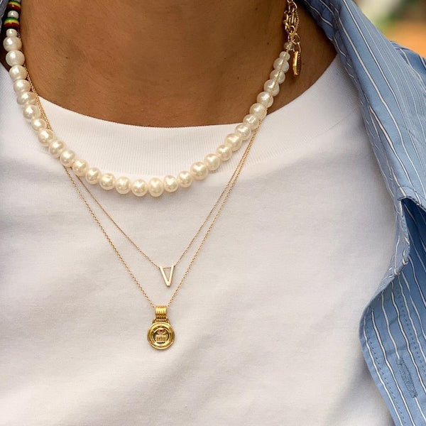 Almasika Vici Diamond Petite Medallion Necklace