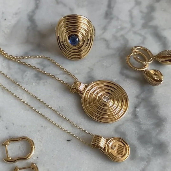 Almasika Vici Diamond Petite Medallion Necklace