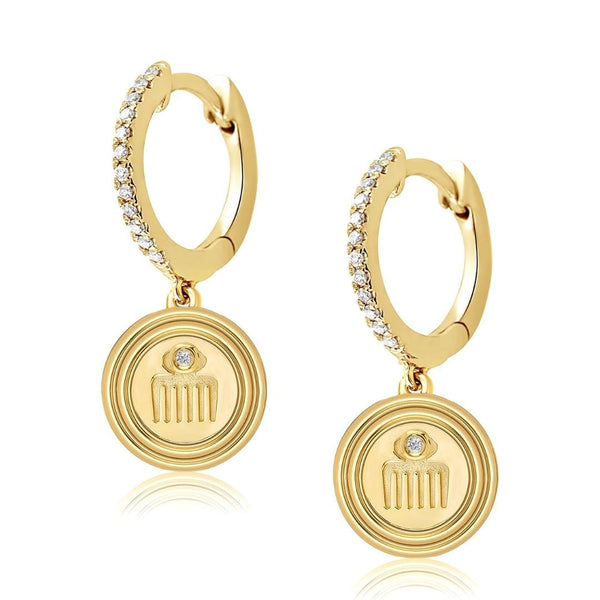 almasika Vici Pavé Diamond Huggie Earrings
