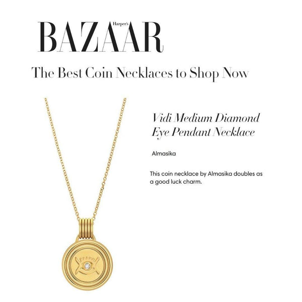 Almasika Vidi Diamond Petite Medallion Necklace