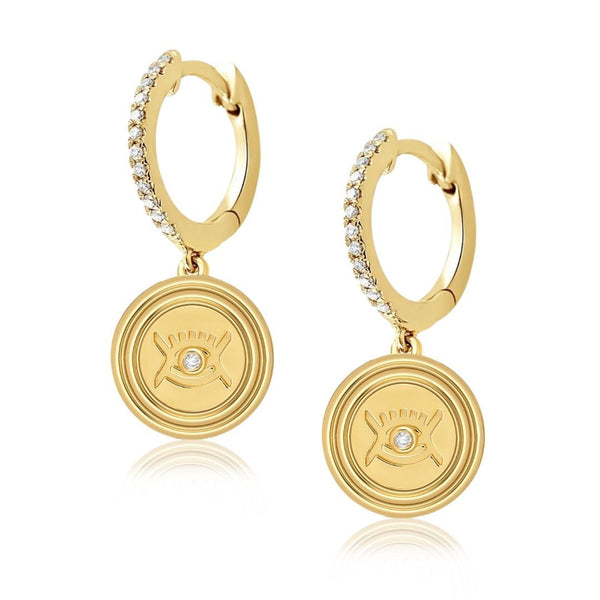 almasika Vidi Pavé Diamond Huggie Earrings