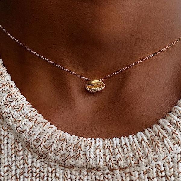 Almasika Le Cauri Endiamanté Demi Pavé Diamond Necklace