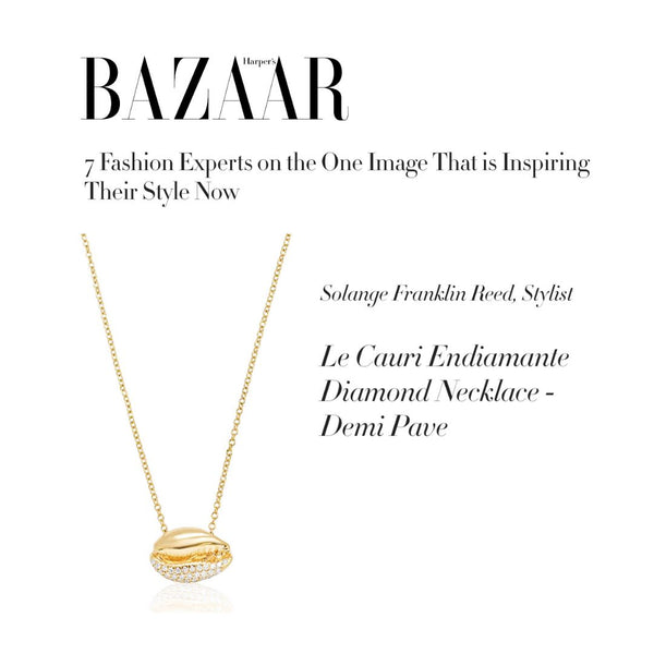 Almasika Le Cauri Endiamanté Demi Pavé Diamond Necklace