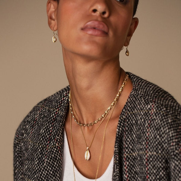 Almasika Le Cauri Endiamanté Gold Pavé Tennis Necklace