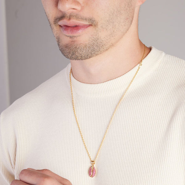 Almasika LE CAURI ENDIAMANTÉ Men's Le Grand Cauri Pave - Ruby