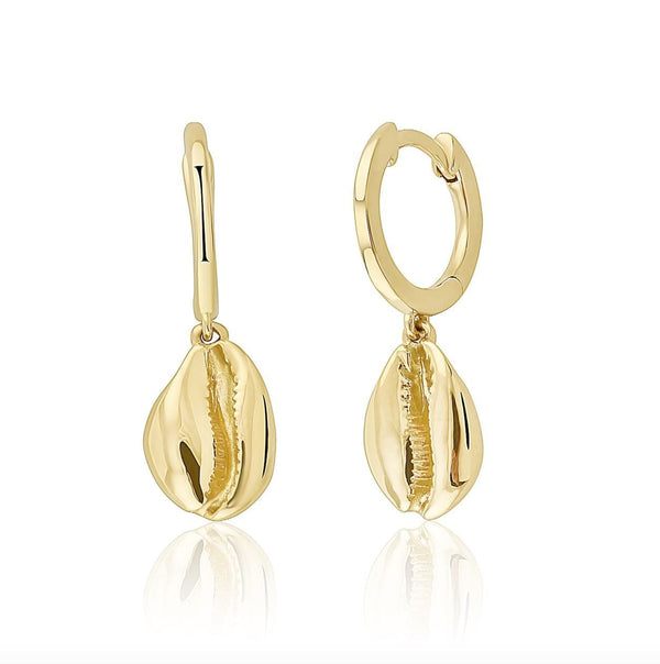 almasika Le Cauri Endiamanté Pavé Gold Huggies Earrings