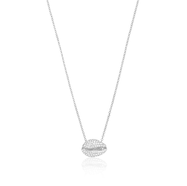 almasika Le Cauri Endiamanté White Gold Pavé Diamond Necklace