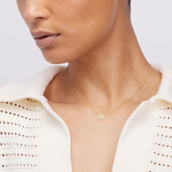 Almasika Universum Petite Pave Pavé Diamond And Emerald Necklace