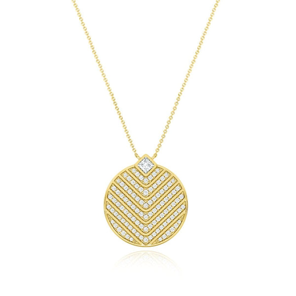 almasika Veni Diamant Pavé Diamond Medallion Necklace