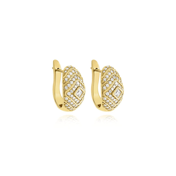 almasika Veni Diamant Pavé Diamond Small Hoop Earrings