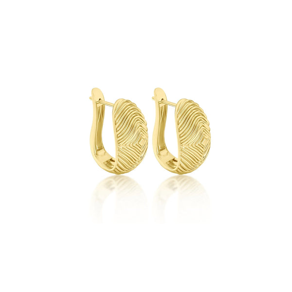 almasika Veni Diamant Yellow Gold Small Hoop Earrings