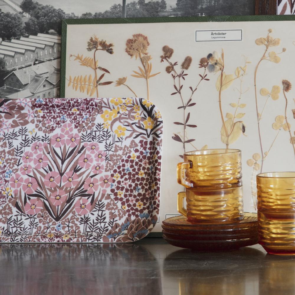 Alo Yoga Botanic Garden Tray Pink Brown 27x20cm