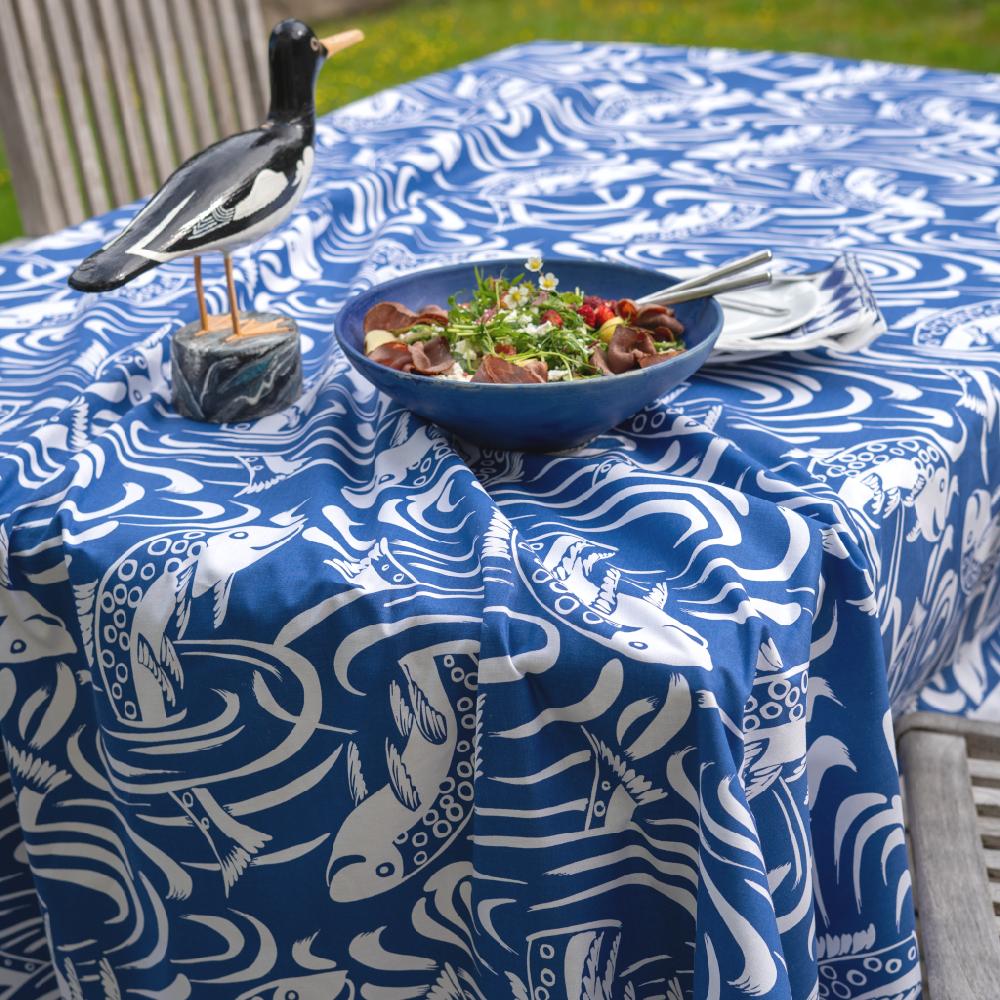 Alo Yoga Fiskdans Blue Fabric By The Metre 150cm