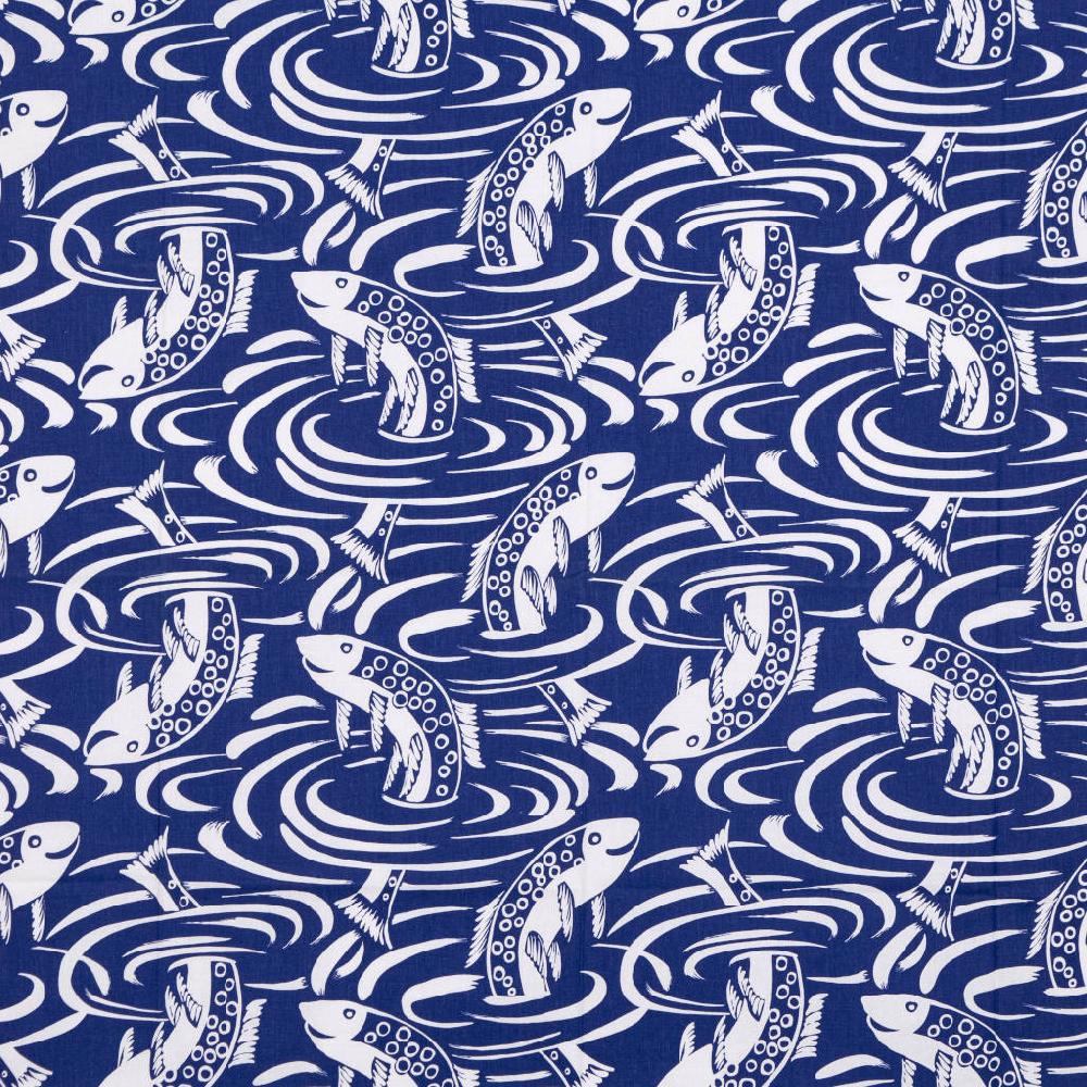 alo yoga Fiskdans blue fabric by the metre 150cm