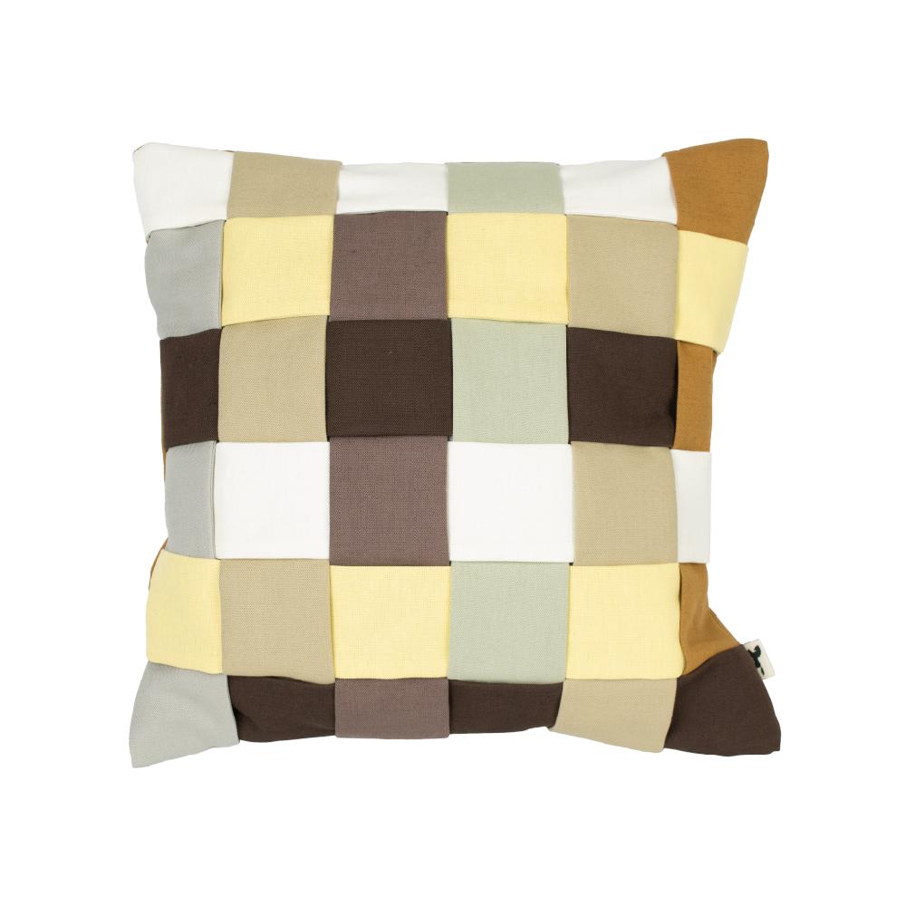 alo yoga Hans cushion cover brown green 50x50cm