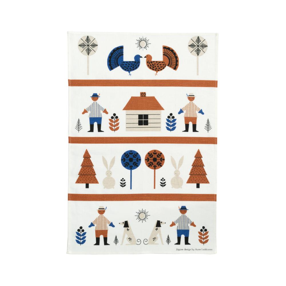 alo yoga Jägare tea towel blue brown