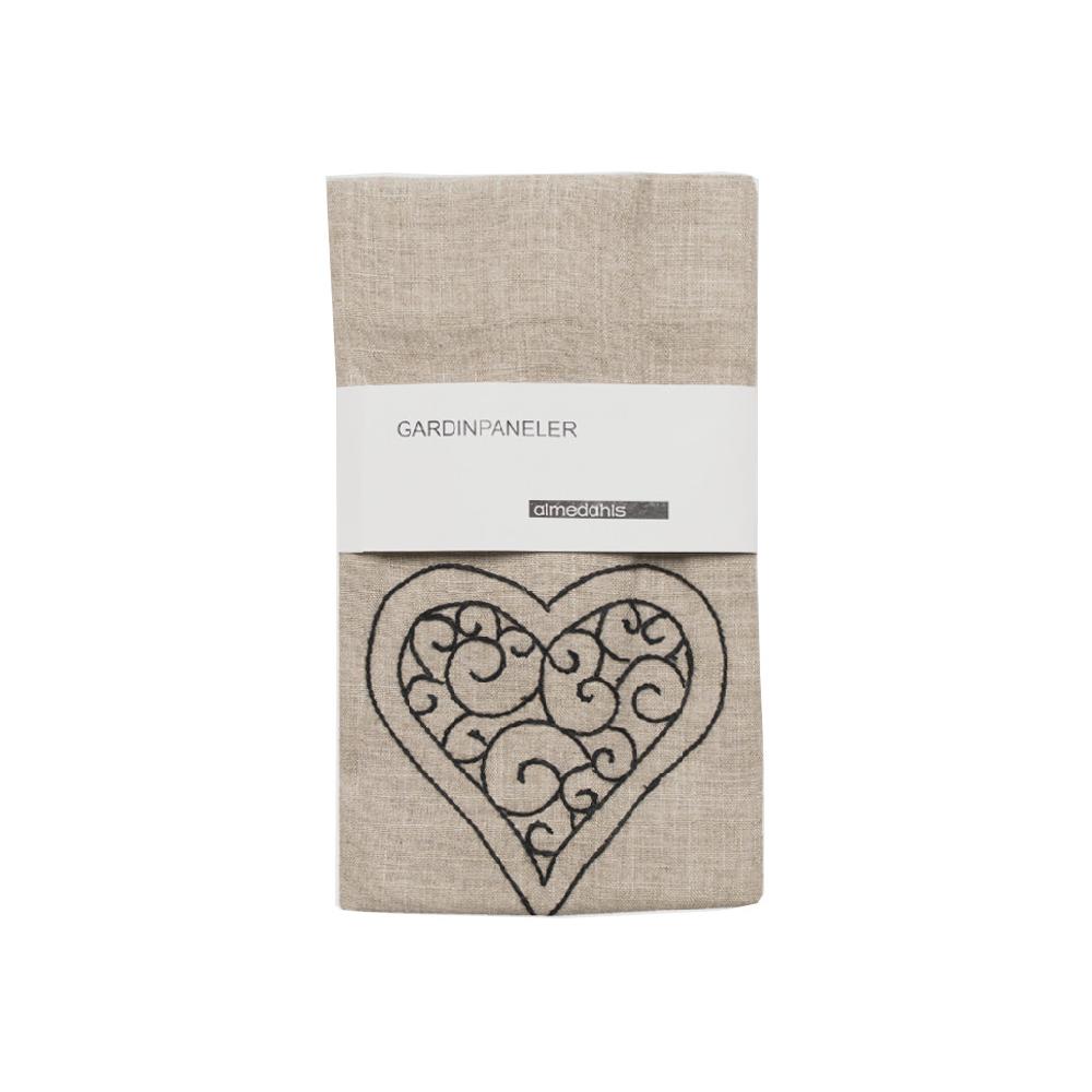 alo yoga Julhjärta panel curtains black 2-pack