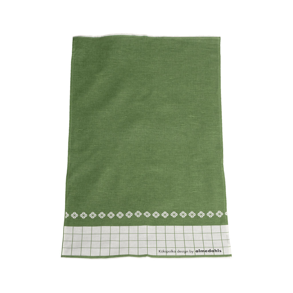 alo yoga Kökspolka tea towel green white