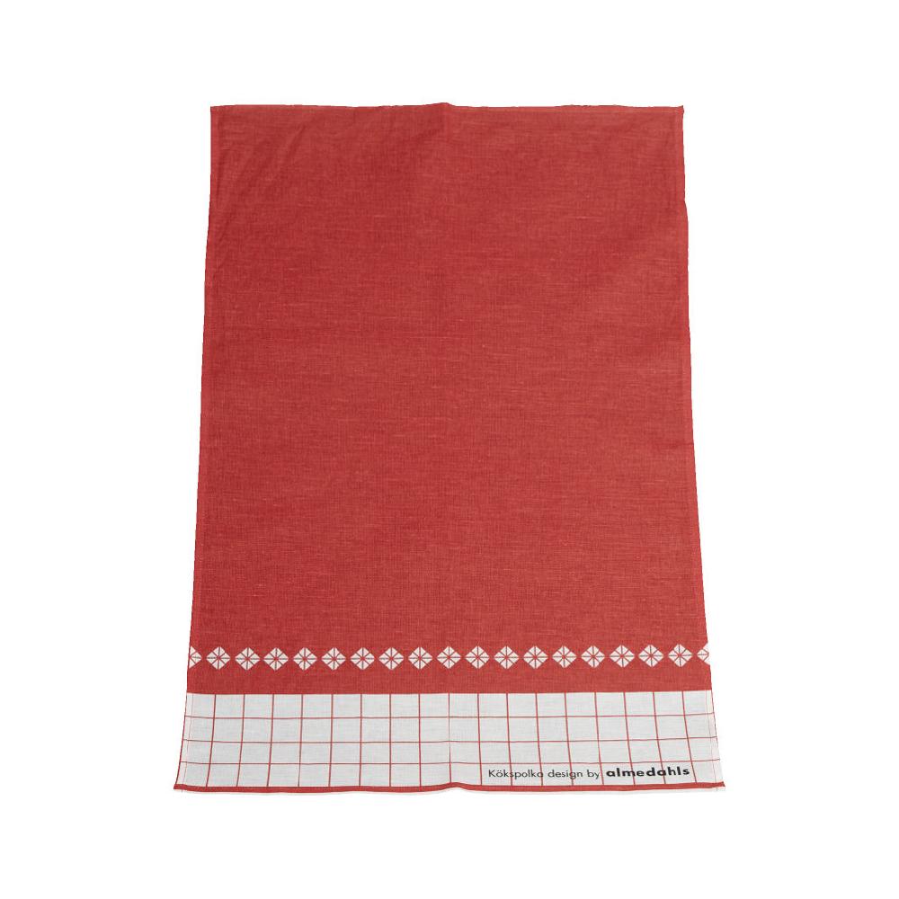 alo yoga Kökspolka tea towel red white
