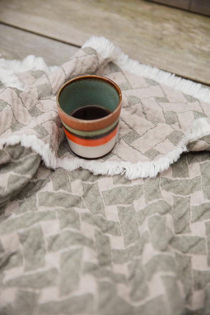 Alo Yoga Korg Blanket Cotton Green Beige