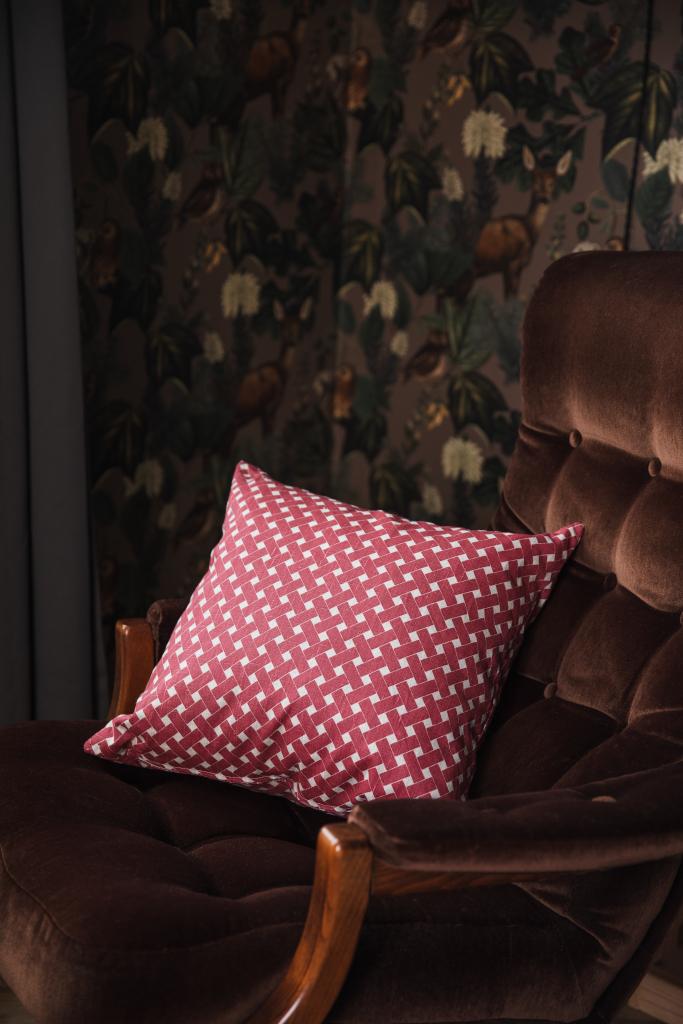 Alo Yoga Korg Cushion Cover Red 47x47cm