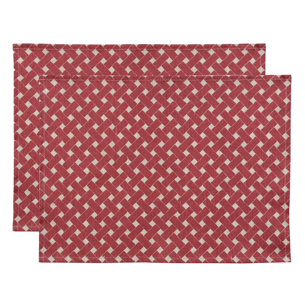 alo yoga Korg placemat red 45x34cm 2-pack