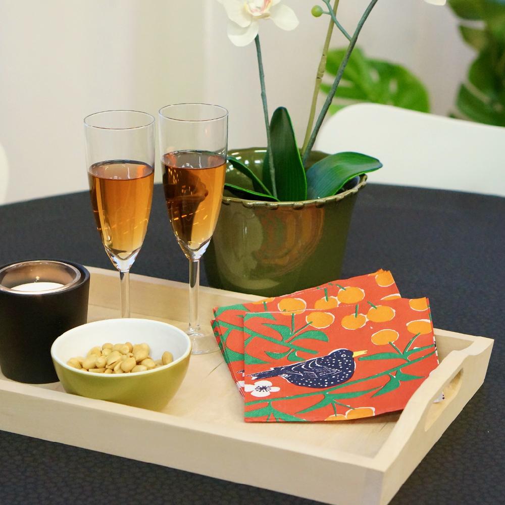 Alo Yoga Körsbärsträdgården Paper Napkin Red