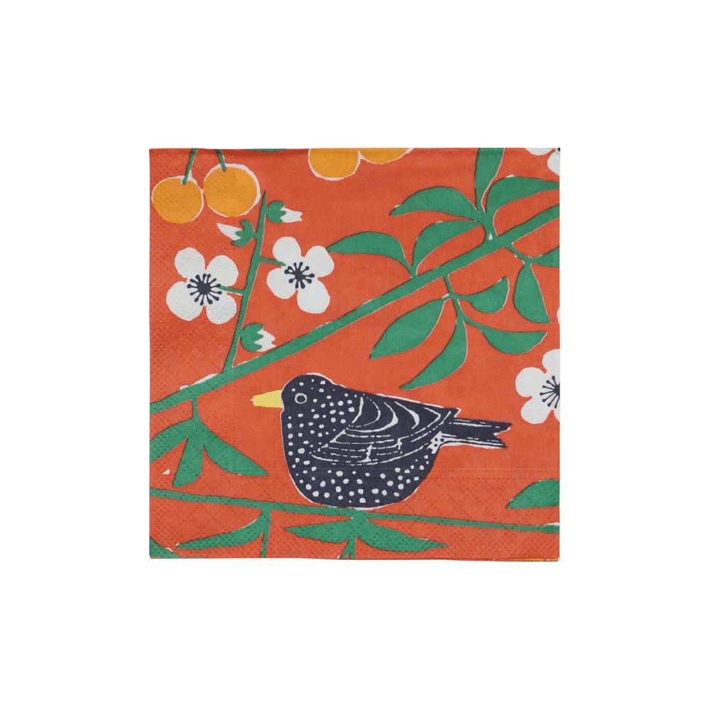 alo yoga Körsbärsträdgården paper napkin red