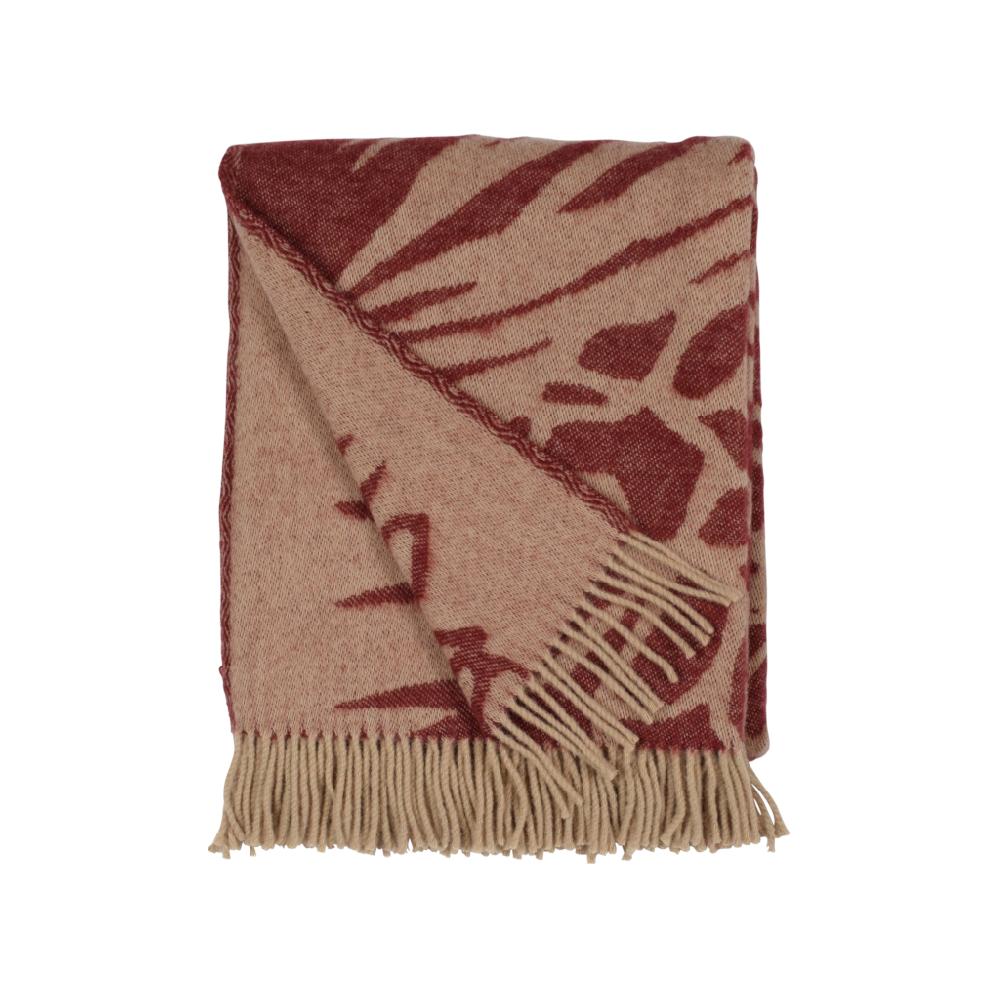 alo yoga Kotteri blanket burgundy beige