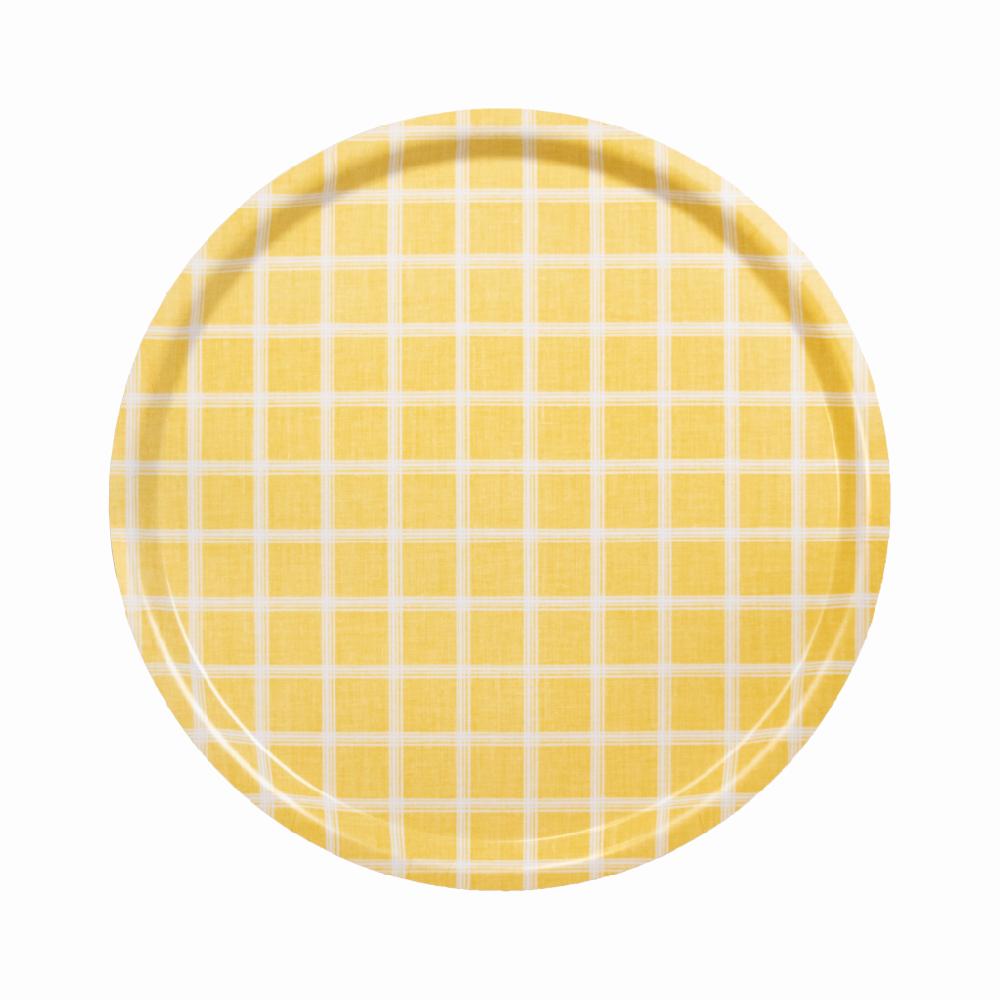 alo yoga Kristina round tray yellow 38cm