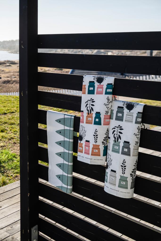 Alo Yoga Persons Kryddskåp Tea Towel Green Grey